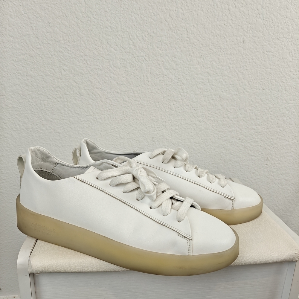 Essentials Fear Of God White Leather Sneakers Size 37, 6-6.5 Women's